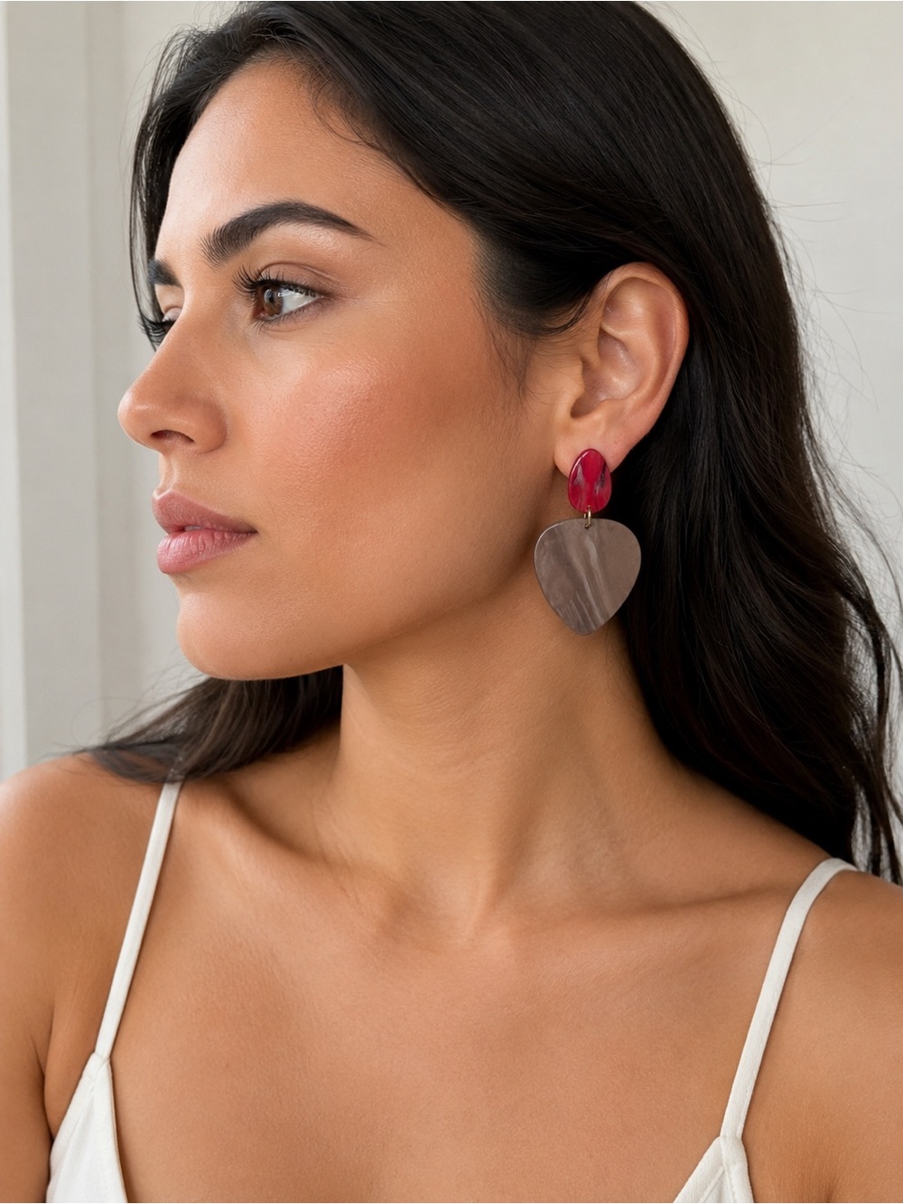 & Other Stories Statement Resin Drop Earrings/ OS
